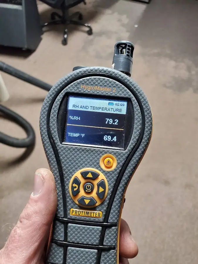 Moisture meter humidity assessment for Fire & Smoke Damage Restoration in Palm Valley